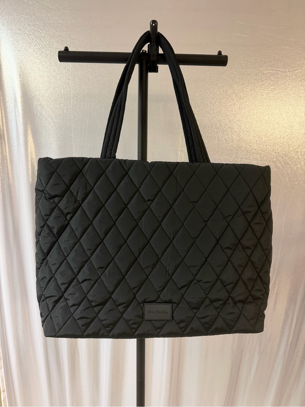 Vera Bradley Quilted Black Tote